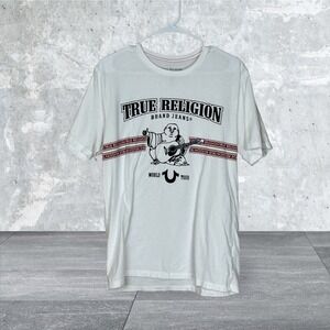 True Religion, Buddha World Tour Cotton T-Shirt, Medium